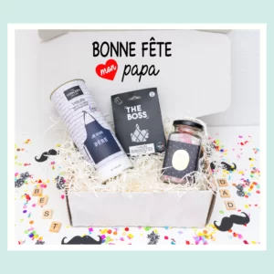 Cadeau pour les pères, cadeau fête des pères, tablier papa , chaussettes papa, bonbons