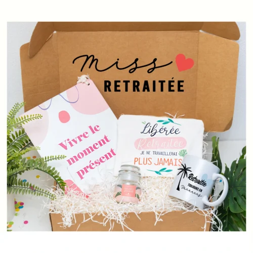 Cadeau retraite femme | COFFRET MISS RETRAITEE