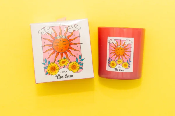 box surprise avec bougie soleil