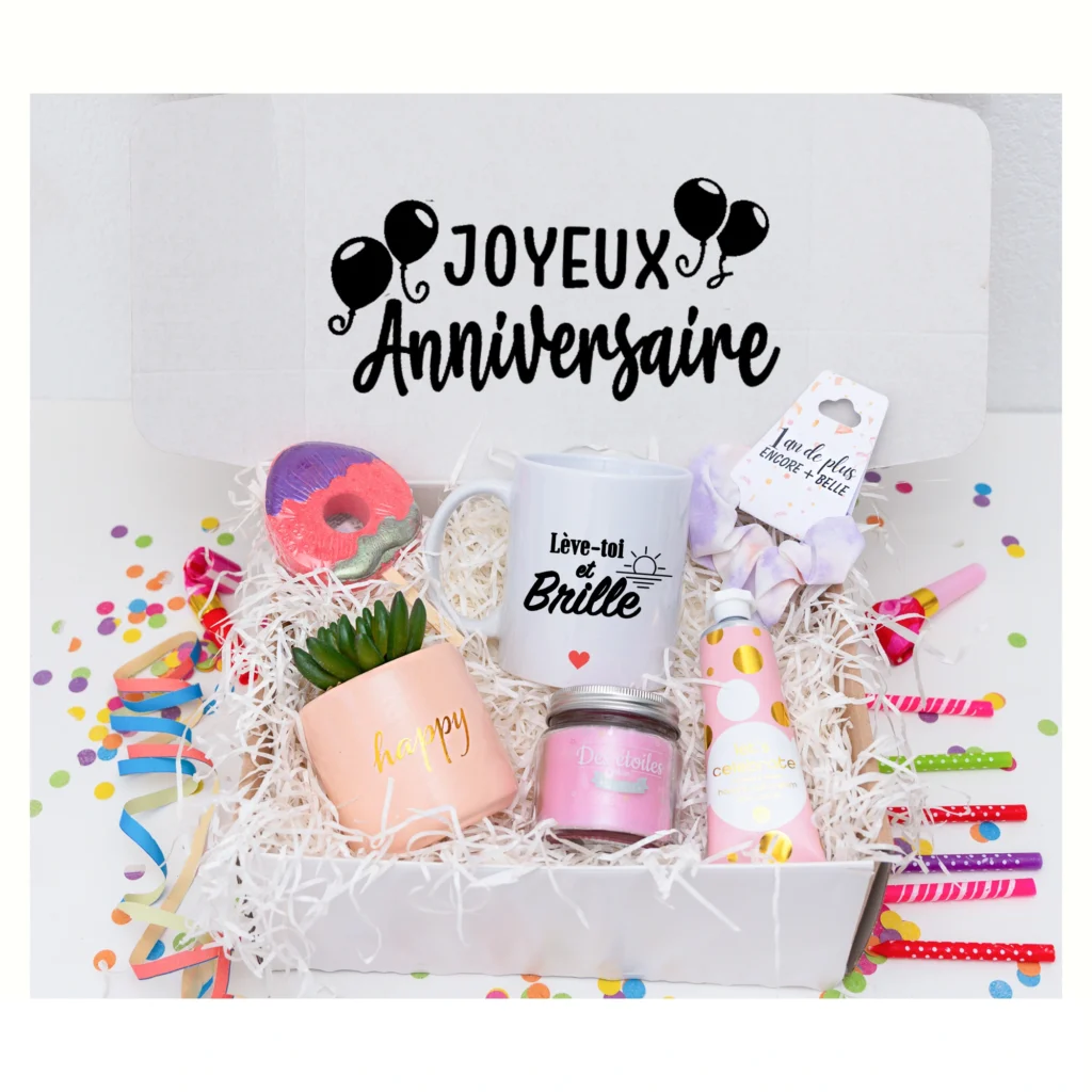 ANNIVERSAIRES, coffret cadeau original | cadeaux personnalisés